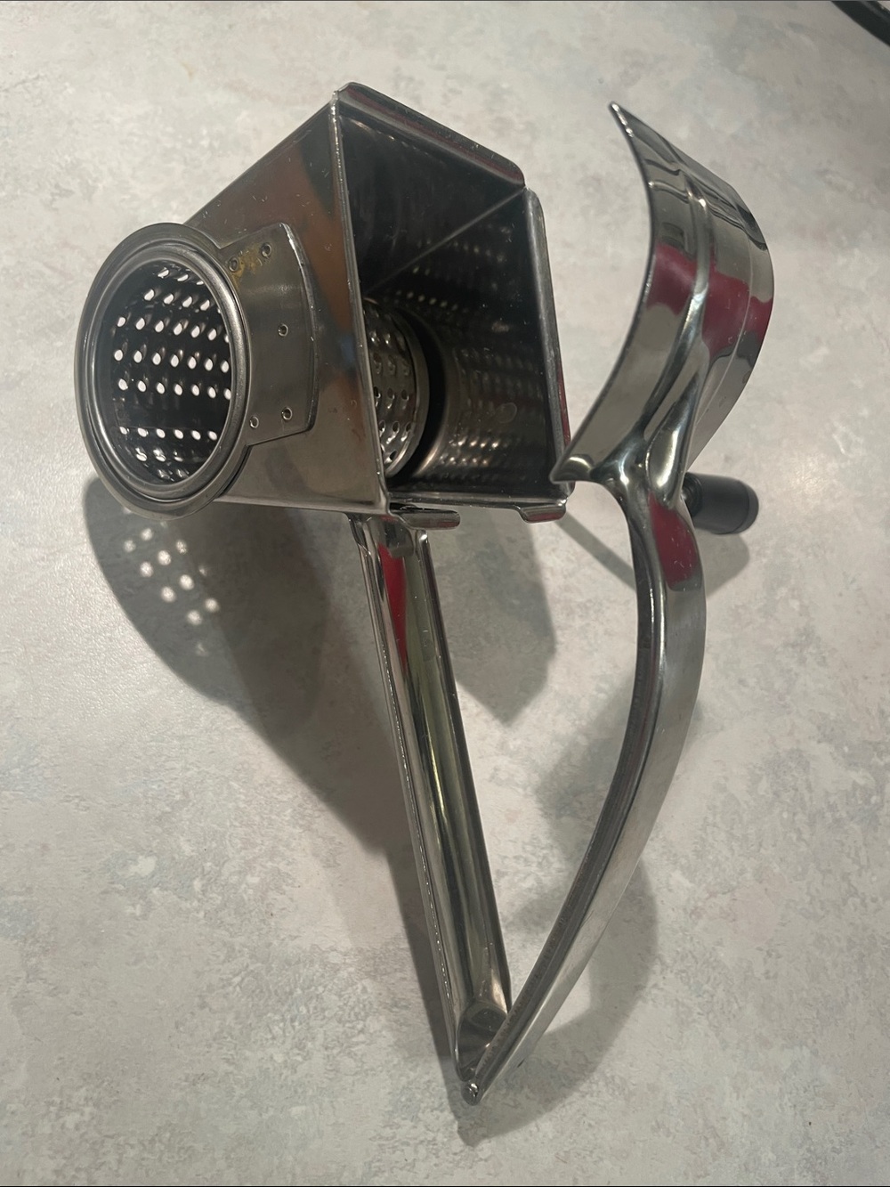 Vintage Acea Inox Stainless Steel Rotary Cheese Grater - Made in Italy